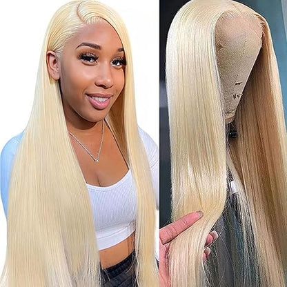 613 HD 13x6 Lace Frontal Wig – Straight Human Hair