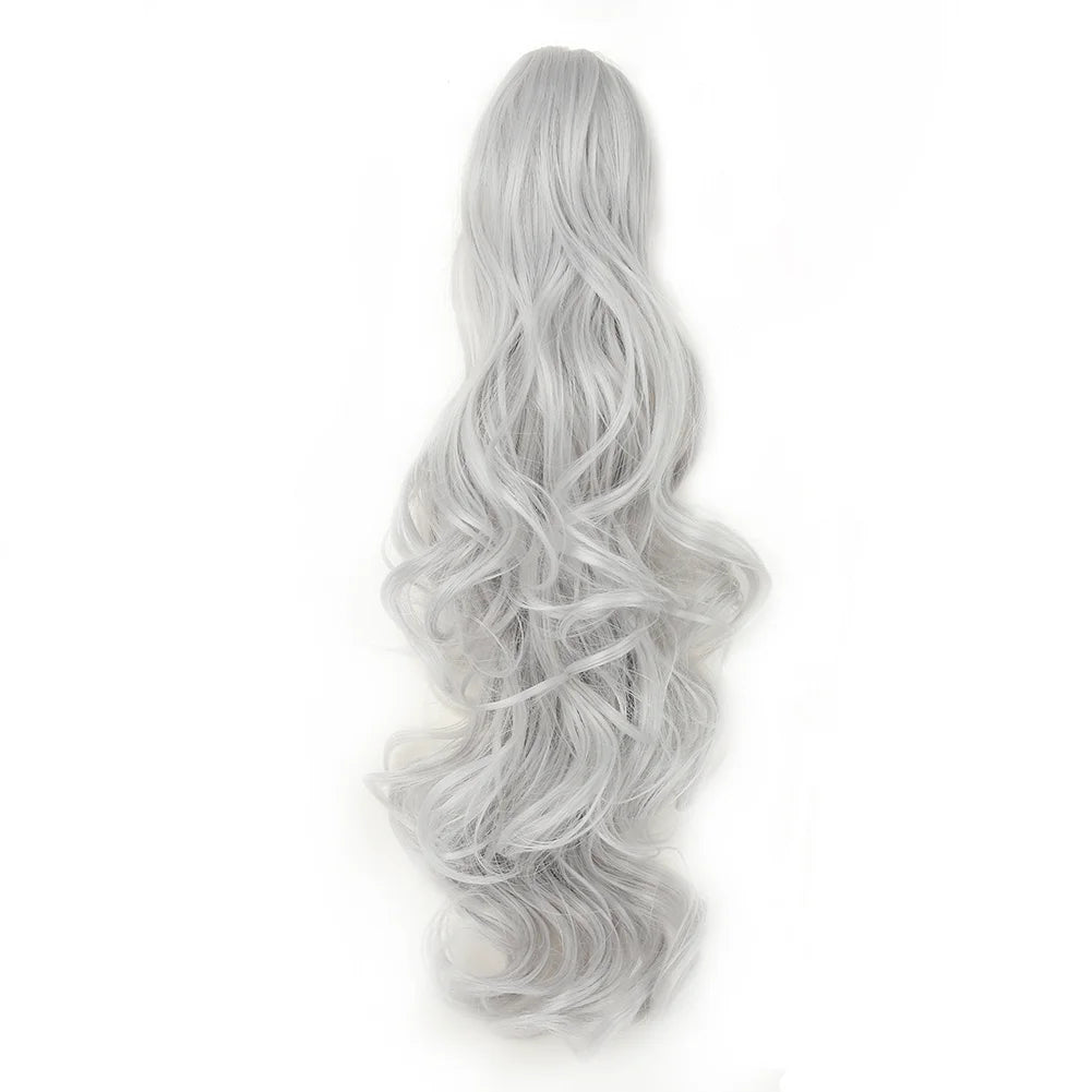 Silver hair extension