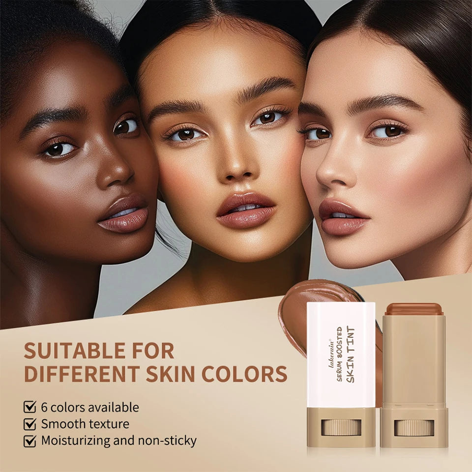 Serum-Boosted Stick Foundation Balm – High-Coverage Skin Tint