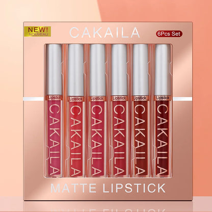 matte lipstick set with six lipsticks