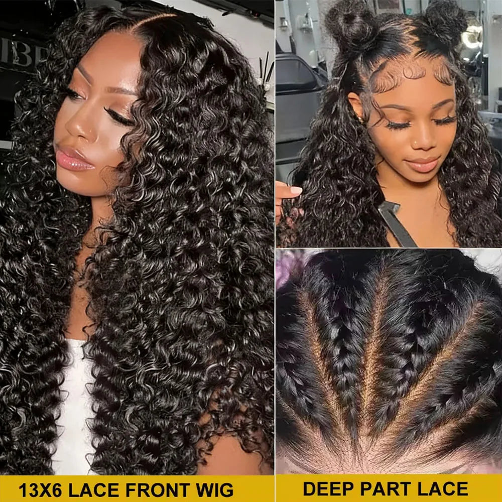HD Transparent Lace Front Human Hair Wigs | Jerry Curly | 13x4 13x6 | 200% 250%