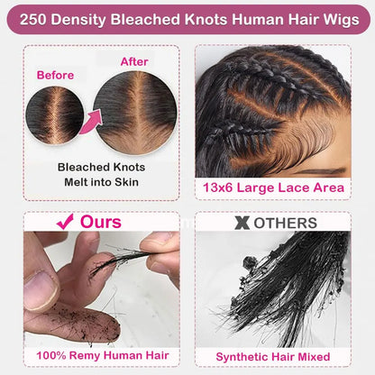 HD Transparent Lace Front Human Hair Wigs | Jerry Curly | 13x4 13x6 | 200% 250%