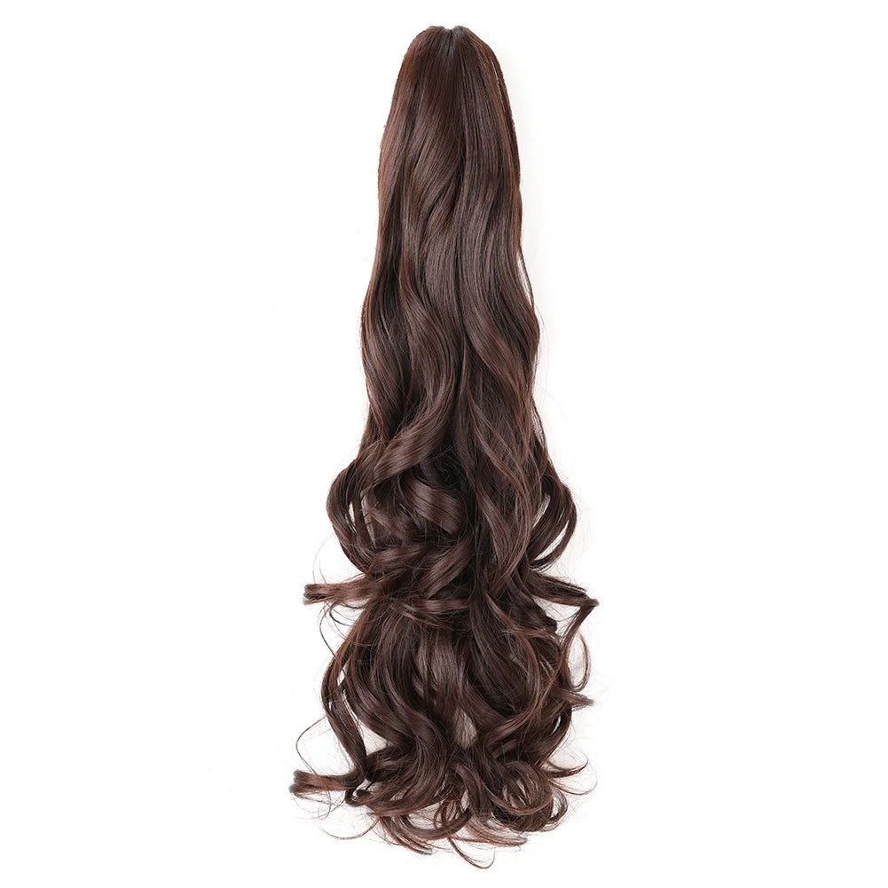 Claw Clip Wavy Ponytail Extension, 18" & 24" Synthetic