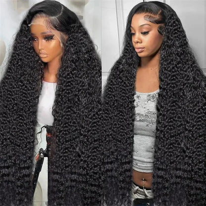 HD Transparent Lace Front Human Hair Wigs | Jerry Curly | 13x4 13x6 | 200% 250%