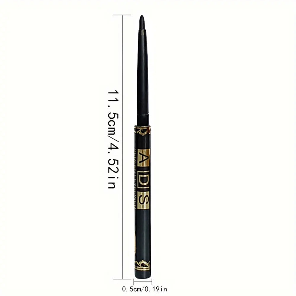 Black eyeliner pencil with gold accents