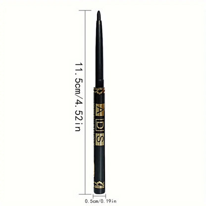 Black eyeliner pencil with gold accents