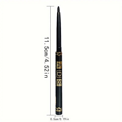 Black eyeliner pencil with gold accents. 3PCS