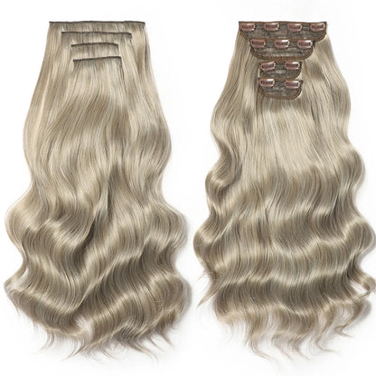 Body Wave Clip-In Hair Extensions, 22" – 4PCS, 220g