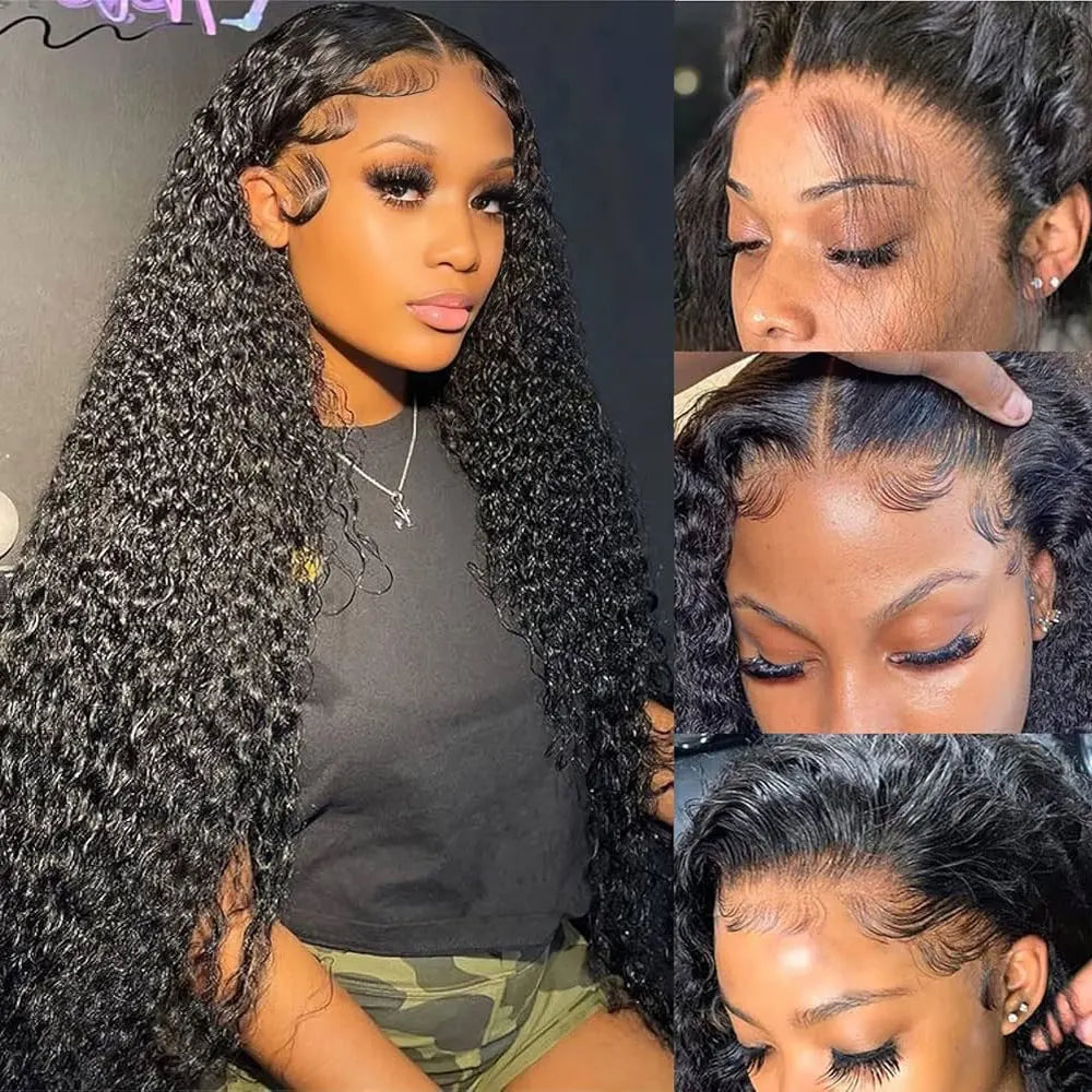 HD Transparent Lace Front Human Hair Wigs | Jerry Curly | 13x4 13x6 | 200% 250%