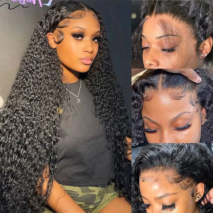 HD Transparent Lace Front Human Hair Wigs | Jerry Curly | 13x4 13x6 | 200% 250%