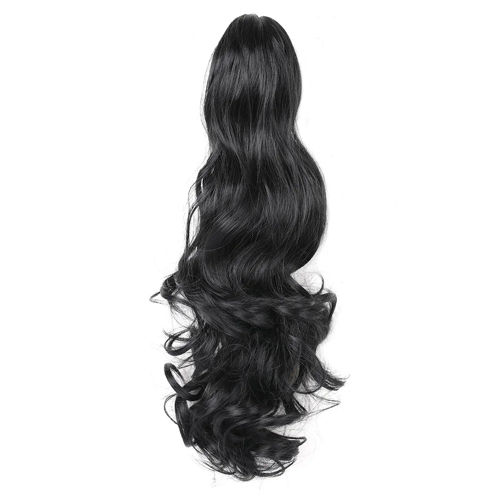 Claw Clip Wavy Ponytail Extension, 18" & 24" Synthetic