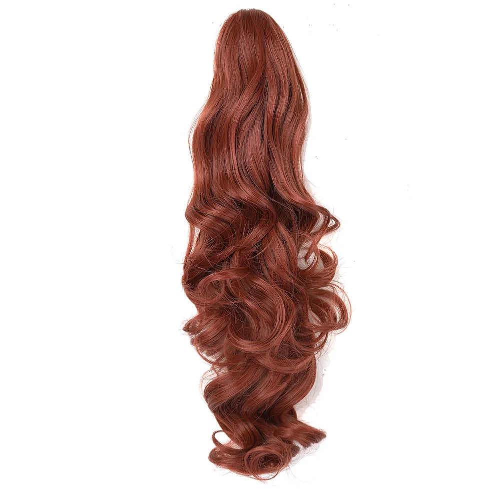 Claw Clip Wavy Ponytail Extension, 18" & 24" Synthetic