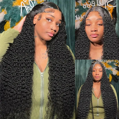HD Transparent Lace Front Human Hair Wigs | Jerry Curly | 13x4 13x6 | 200% 250%