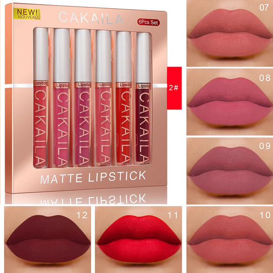 6 color matte lipstick set 2