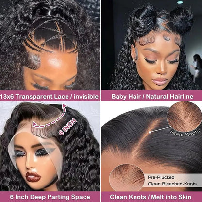 HD Transparent Lace Front Human Hair Wigs | Jerry Curly | 13x4 13x6 | 200% 250%
